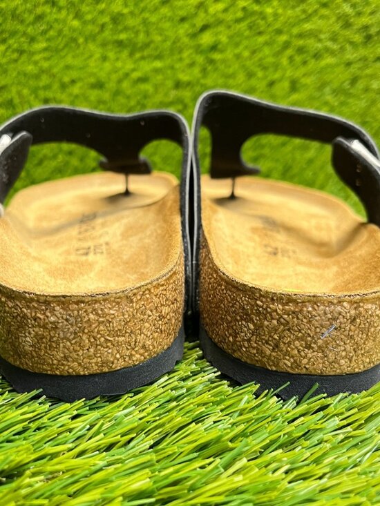 Birkenstock Gizeh Birko-Flor Mens Size 9 Black Brown Beach Outdoor Thong Sandals main image 4